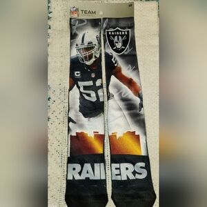 NWT KHALIL MACK RAIDERS SOCKS